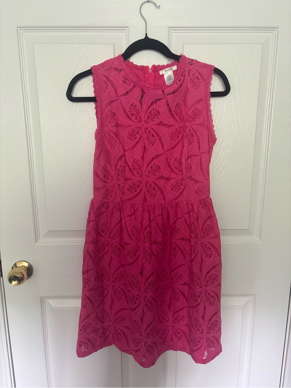 Boutique 9 Hot Pink Lace Midi Dress
